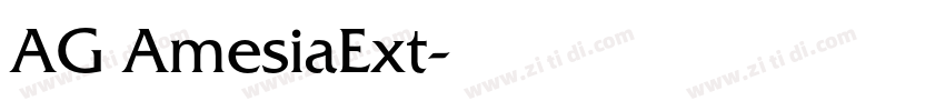 AG AmesiaExt字体转换